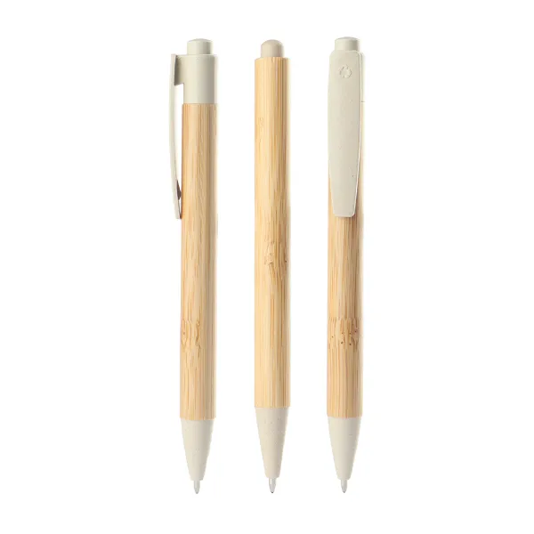 Caneta de bambu personalizada com estojo Caneta de bambu personalizada com estojo